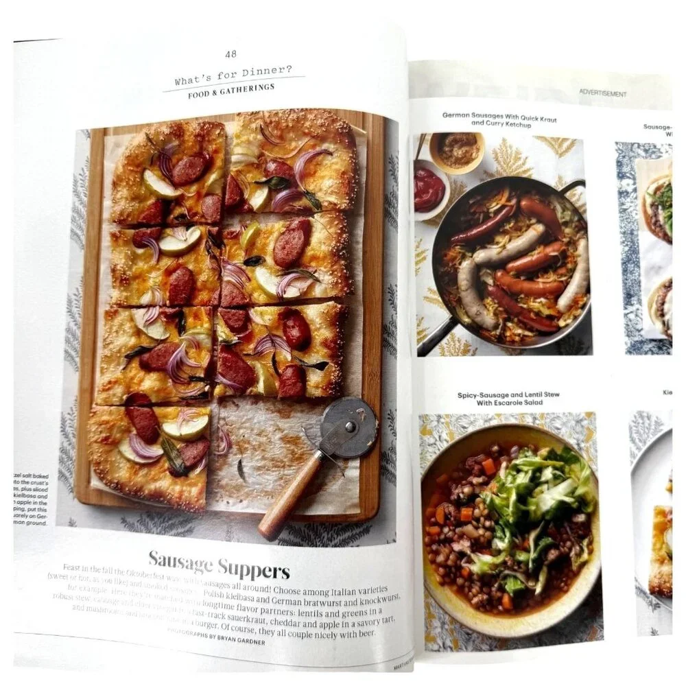 Martha Stewart‎ Living Magazine October 2015 Fall Pumpkin Halloween Recipe Card